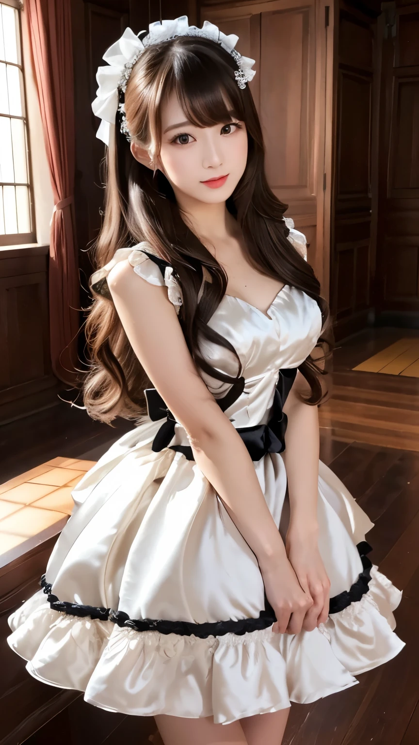 Arafed asian woman in a white dress posing for a picture - SeaArt AI