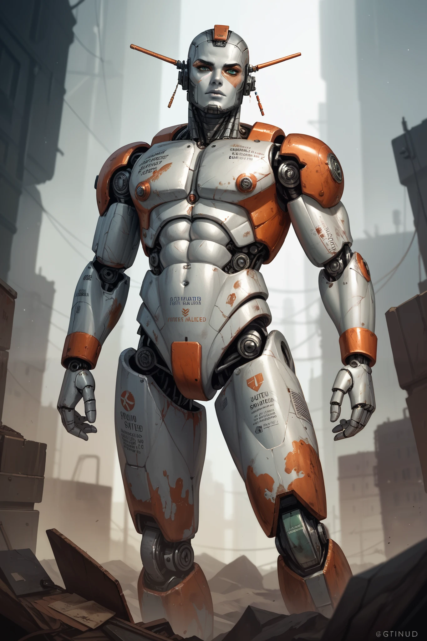 Model design，Tide play blind box，3D naked boy,GK, The whole body of the character，base，Wu Shixun，Raised sexy，Handsome cybernetic boy looking at camera lingerie detailed muscular reality masterpiece，musculous