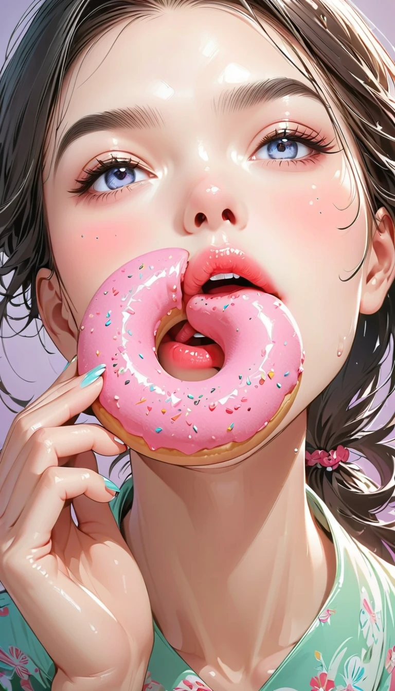 1girl in, rembrant colorful theme, synthwave sky,(Best Quality, High quality, High resolution), Realistic, Ultra-detailed, high detailed facial features, absurderes, realistic lighting and reflections, high detailed facial features, , Best Photo,High quality illustrations、(Fucking)、Expression of disgrace、A big smile、(nsfw),(ahegao),(feratio),cum on tongue、Sperm all over the body、Bring your chest to the center with both hands、Looking up、blowjob, Wide open mouth、Cum on long red tongue、Emphasis on the chest、upper body, bright red cheeks、(titjob), pure white semen drips from the mouth、silber hair、lick your chin with your tongue、Wooden flooring、Pinching the penis with the chest、small pointed pink nipples、sandwich between big breasts、blow job、(Fucking)、
