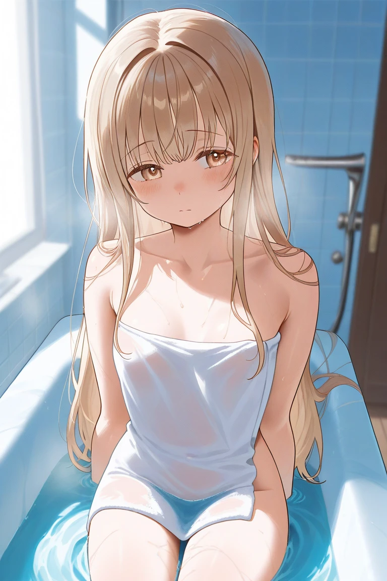 Copy Prompt
((finest masterpiece)), ((Highest quality)), ((Genuine)), ((8K)), 1 girl, bath towel,Wrap around the body、 Japanese, 24-years-old, so beautiful, model, whole body, thin, model, Ultra-luxury hotel, blonde, Long Hair, short hair, Looking at the camera,Feeling face, On the bed,Having sex with a man,Cowgirl,Shaking your hips violently