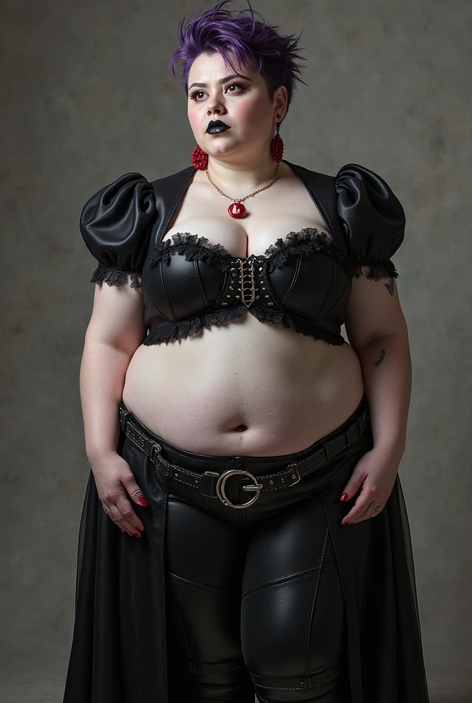 ((best qualityer)), ((work of art)), (detailded), 1 girl, maturebody, extremely mega colossal breasts, extremely thick thighs, shorth hair, straight and straight hair, black mascara, black lipstick, Caucasian skin, gothic, Bblack hair, tattooed, Eyes red, vampires, no clothing, new, extremely hairy vaginas, very large vaginal hair, even hairier vagina, from the top of the vagina, hairy belly button, hairty armpits, extremely long armpit hair, furry belly, Hairy vagina, natural hair, Extremely pale skin, chubby body, detailed púbic hair 