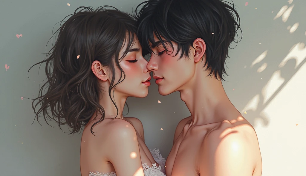 hot couple, realistic, 4k, hentai, explicit, shower