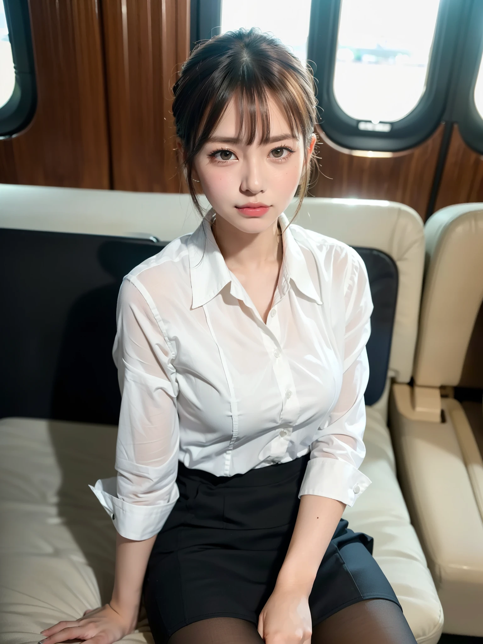 {黒のTight Skirtの中に白いパンティー:1.5}、break,(黒のTight Skirtの中から白いパンティーが見えます)、break,(Her white panties are very visible)、break,(黒のTight Skirtの太ももの間から白いパンティが見えます)、break,(Full Body Shot), {Alignment angle},Wearing a suit, 厳格なWearing a suitいる, タイトなWearing a suitいる, ビジネスWearing a suitいる, 厳格なWearing a suit, 厳格な彼は濃い青の光沢のあるビジネスWearing a suitいる., 彼は濃い青の光沢のあるビジネスWearing a suitいる., 彼は濃い青の光沢のあるビジネスWearing a suitいる., luxury navy blue suit, All buttons are closed、My shoes are on the train floor、masterpiece, Highest quality, 8K, 27 years old, 20th generation,RAW Photos, Confused, Hold your phone with both hands、Look at your smartphone,break,Tight Skirt ,break,Accentuate your thighs、White thighs,Soft thighs、Gorgeous thighs、(Spread your legs:1.5)、sit in a train seat,Sit in front,Crotch Zoom Camera,alone, Very beautiful face, Very beautiful woman、Gorgeous adult beauties、Japanese actress、plump、Digital single-lens reflex camera, Frank, Professional Lighting, Film Grain, chromatic aberration, (Detailed eyes and face:1.0), (Bokeh:1.1),break,White satin panties,Delicate lace trim,Soft and silky texture,Gold embroidery,Subtle sparkle,perfect sewing,Lovely ribbon detail,Elegant Design,Comfortable fit,Feminine and attractive,Close-up shot,Sensual and seductive,Feminine beauty,Colorful floral pattern,highly detailed embroidery,luxury,Delicate fabrics,Great craftsmanship,Sexy Lingerie,subtle luster,Captivating Charm,Smooth and silky to the touch,Elegant and sophisticated,Stylish accessories,Bright colors,Attractive charm,Bright glow、