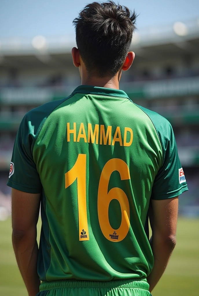 Pakistan cricket tshirt with name Manahil