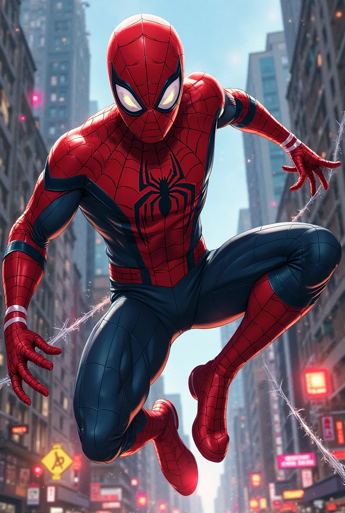 Spider-Man with hoodie, golden chains, lean sitting at night