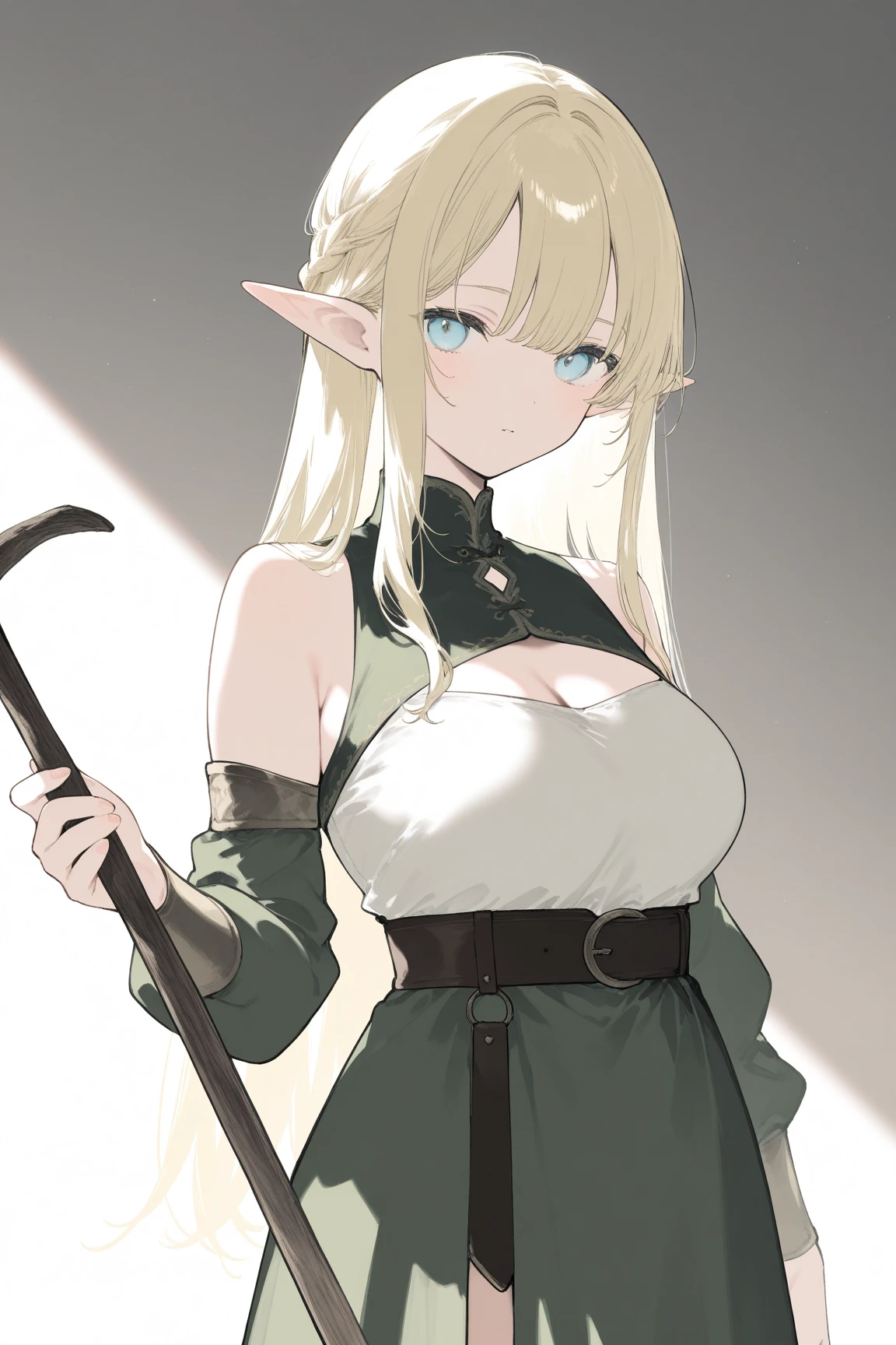 Elf in tight combat uniform