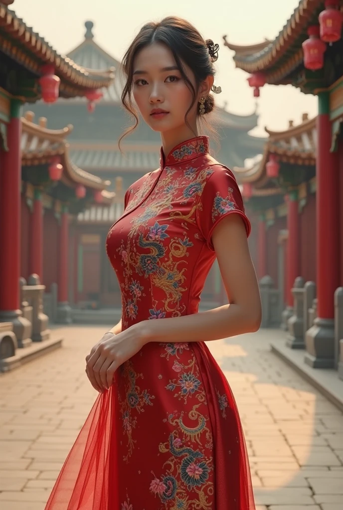 small, かわいいto be born生き物, Wearing cheongsam、 whole body,small , Are standing, Costume, Chinatown、 Fantasy art, Exquisite detail, Jean-Baptiste Monge Style, office、Alan Lee Style, Anthropomorphic, Fat, Big eyes, Movie Scenes, Dramatic shot angles, , Realistic, to be born々Stunning cinematic photorealism, Action Portrait, 8k, detailed, Full Frame、