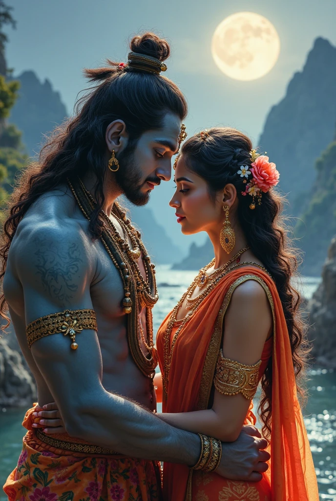 Maa parvati scolding lord Shiva 
Maa parvati in anger and sadness