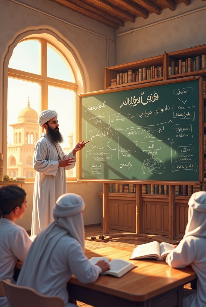 One Quran Yung teacher in class room