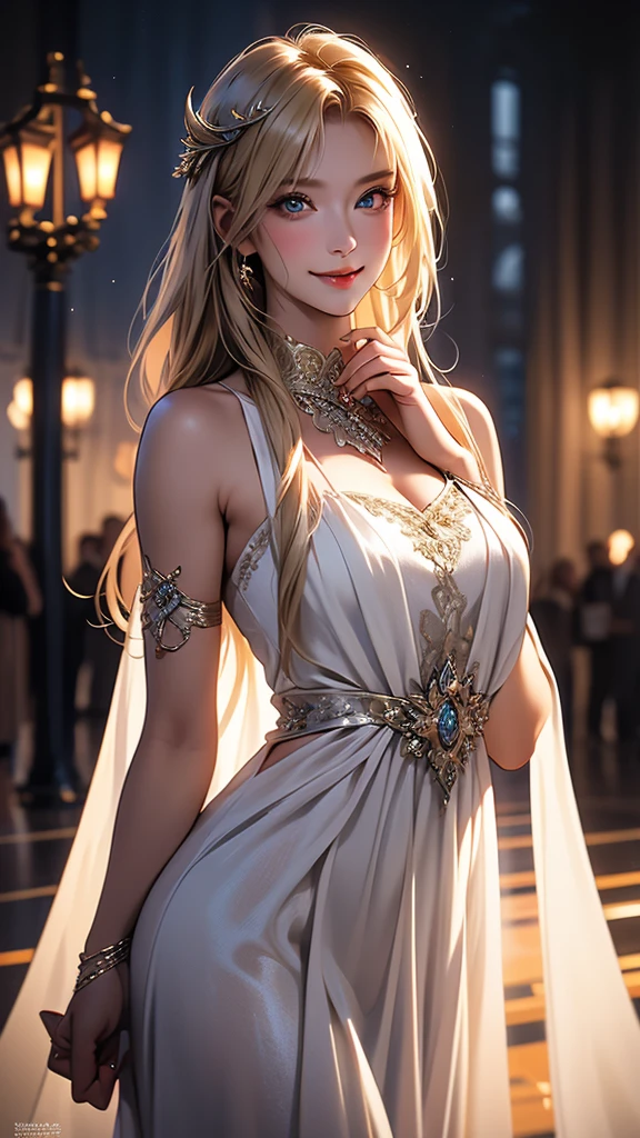 (masterpiece), (best quality), ((ultra-detailed)), (hyperrealistic), (highly detailed photo), cinematic lighting, photorealistic, extremely beautiful young lady in the marble rocks, dramatic pose, intricate detailed silver glittering ancient greek style pearl dress, shining, gloss, crisp, flirty, epic, focus, artistic, very bright, intricate hairstyle