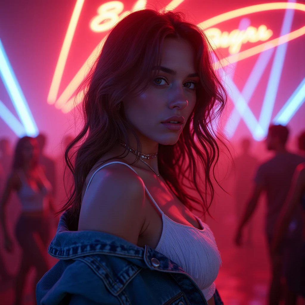 (close-up, editorial photograph of britneyspears-smf), a girl standing , dark night, film grain, depth of field, analog film style, vivid color, 1girl, upper body,
(looking at the viewer:1.3),
Vibrant Color Palette, bold and saturated, emotional impact,vivid, with strong contrasts, vivid, with strong contrasts, from bellow, creative and stylized lighting, movie screenshot, neon, colored gels, dramatic shadows, dreamlike , cinematography, lens flare,
mist, gritty, movie still, state fair, fog, (night, dark, dark photo, grainy, dimly lit:1.3), best quality, high quality, (realistic), (absurdres:1.2), UHD, ultrarealistic, noise<lora:JPfilmColor_Heavy_grain:0.7>
<lora:FilmG2:0.5>
<lora:britneyspears_smf_lora_02-000002:0.55>