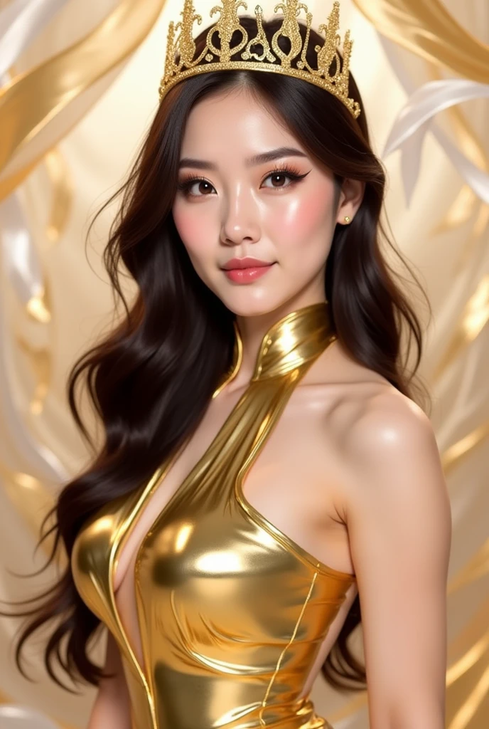 Chiaroscuro technique for elegant sensual illustrations , Retro and nostalgia ,silky flowers around the body, Matte painting, by Hannah Dyer, author:Hironaka Harumi, 極其Soft色彩, Energetic, Soft, Very detailed, Digital artwork, High contrast, Dramatic, refined, tone, golden ratio