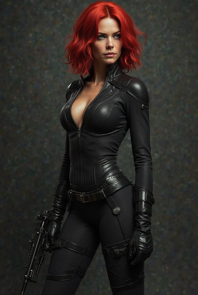 Ultra realistic photo, a fusion of Rogue (X-Men) and Mary Jane, characterized by an extraordinary circumference of lower extremities that far exceeds her upper, boasting the widest bust and hips in the universe. Her thin physique, accentuated by a stunning lack of chest, stomach, abs, waist definition, adds to her unique and captivating appearance. The detailed skin texture and pores, coupled with her short red hair, create an aura of raw power and allure. This masterpiece, an award-winning photo by a renowned photographer using a Nikon D850 with a Kodak Portra 400 camera and a f1.6 lens, captures the