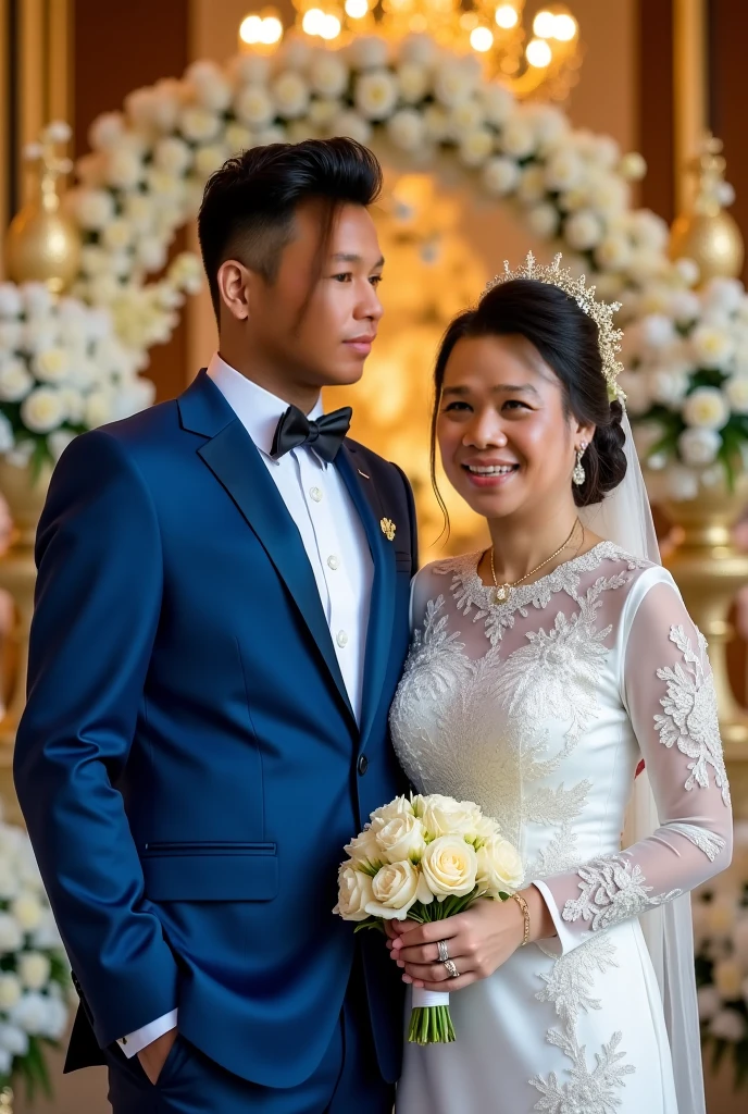 They were sitting on chairs together in the room., portrait shot, cover photo portrait of du juan, professional wedding photography, Roberto Ferri and Ruan Jia, portrait, ruan jia and brom, wedding photo, shot with canon eoa 6 d mark ii, colors, scene, Capture portraits in detail, photo taken with nikon d750