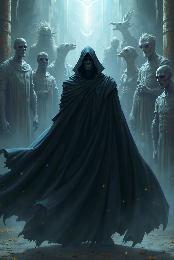 Anime
Handsome black cape and black aura with an army of leftovers