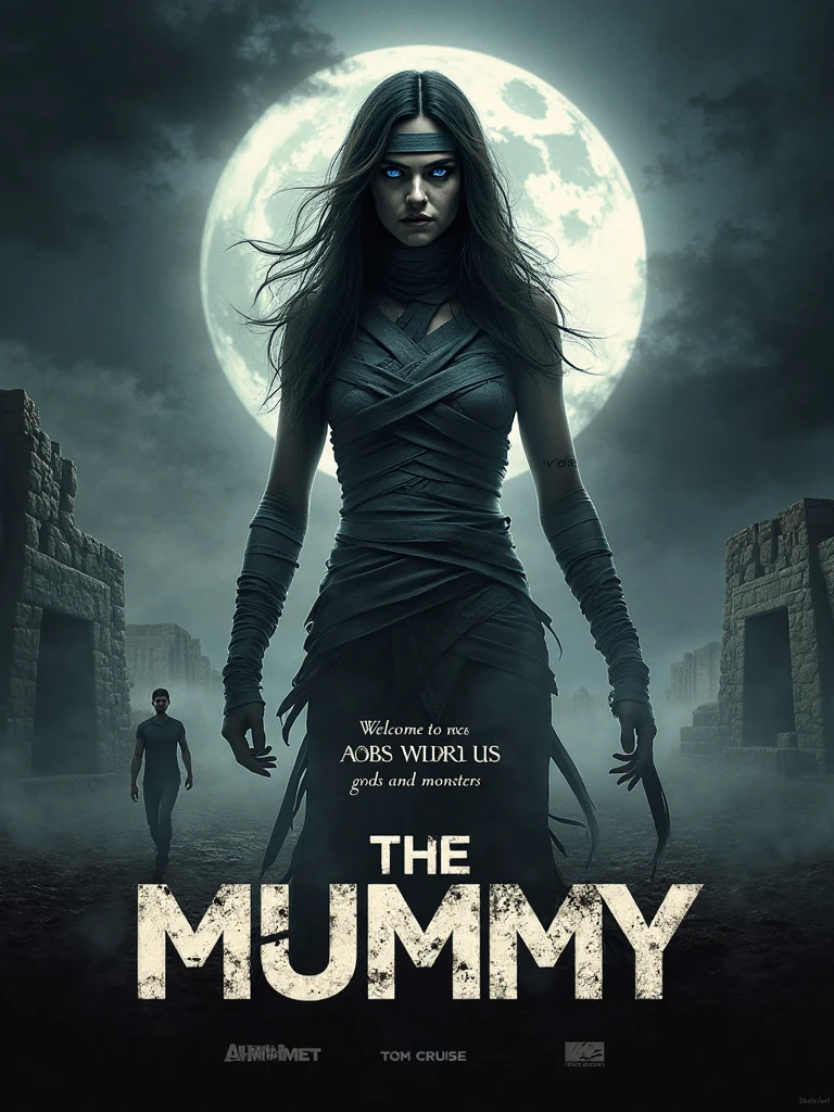 ("THE MUMMY" text logo:1.1) <lora:Harrlogos_v2.0:1> film poster, cinema poster, bastet <lora:bastet-sdxl:0.9>