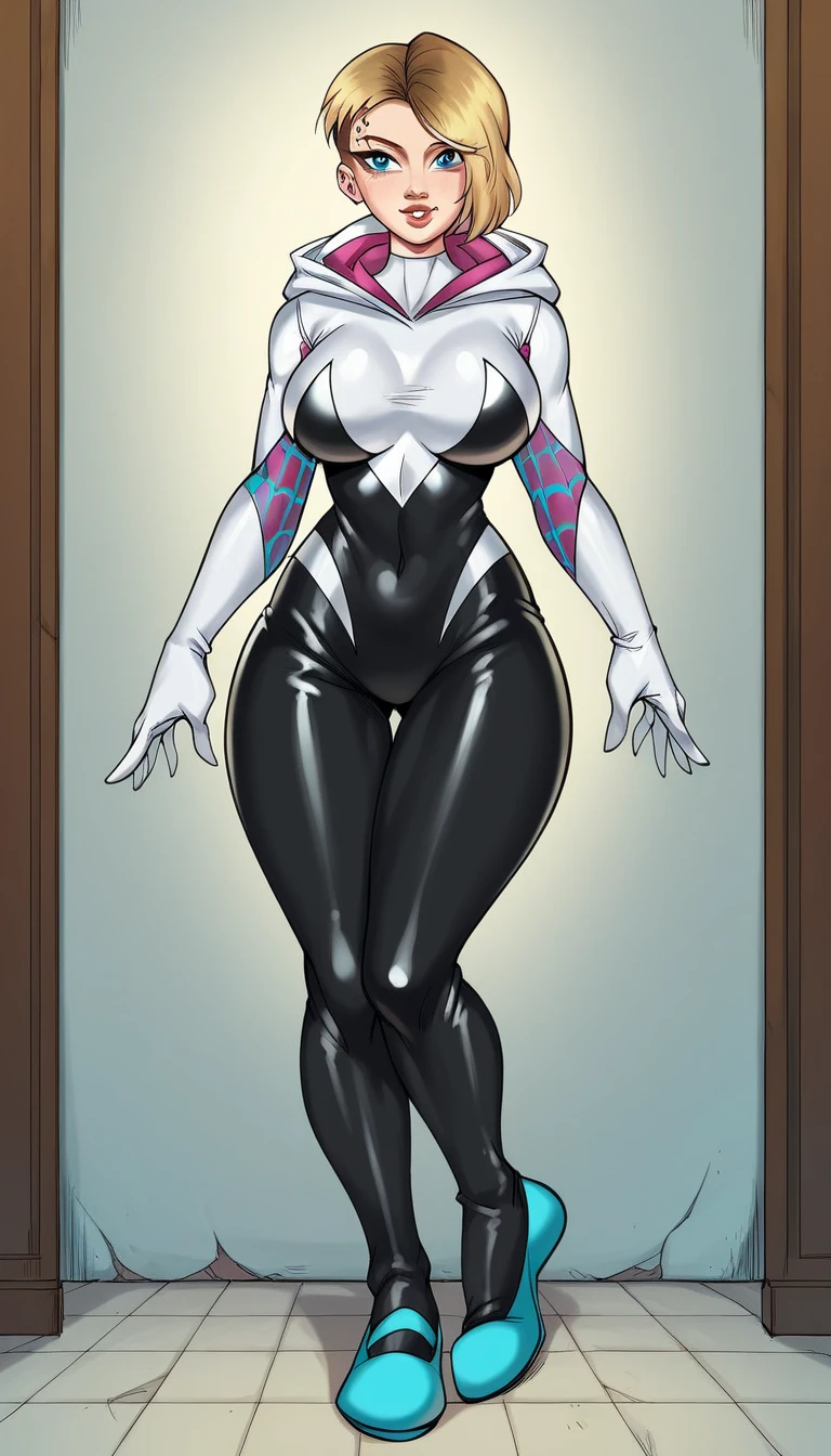 Synopsis vector art coloring page Cute Retro Harley Quinn in a red and black suit, Coloring Pages, Adult style, White background, Sketch style, Full body, use only contour, Mandala style, Clean Line Art,