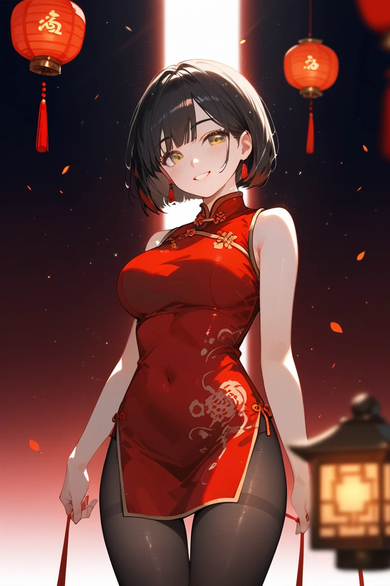 4K, Masterpiece, highres, absurdres,natural volumetric lighting and best shadows, deep depth of field, sharp focus, smiling,soft delicate beautiful attractive face,edgCoquine,
edgCoquine, a woman in a red dress with floral embroidery ,wearing edgCoquine,
wearing edgCoquine, cowboy shot ,  <lora:edgCoquine:0.7>