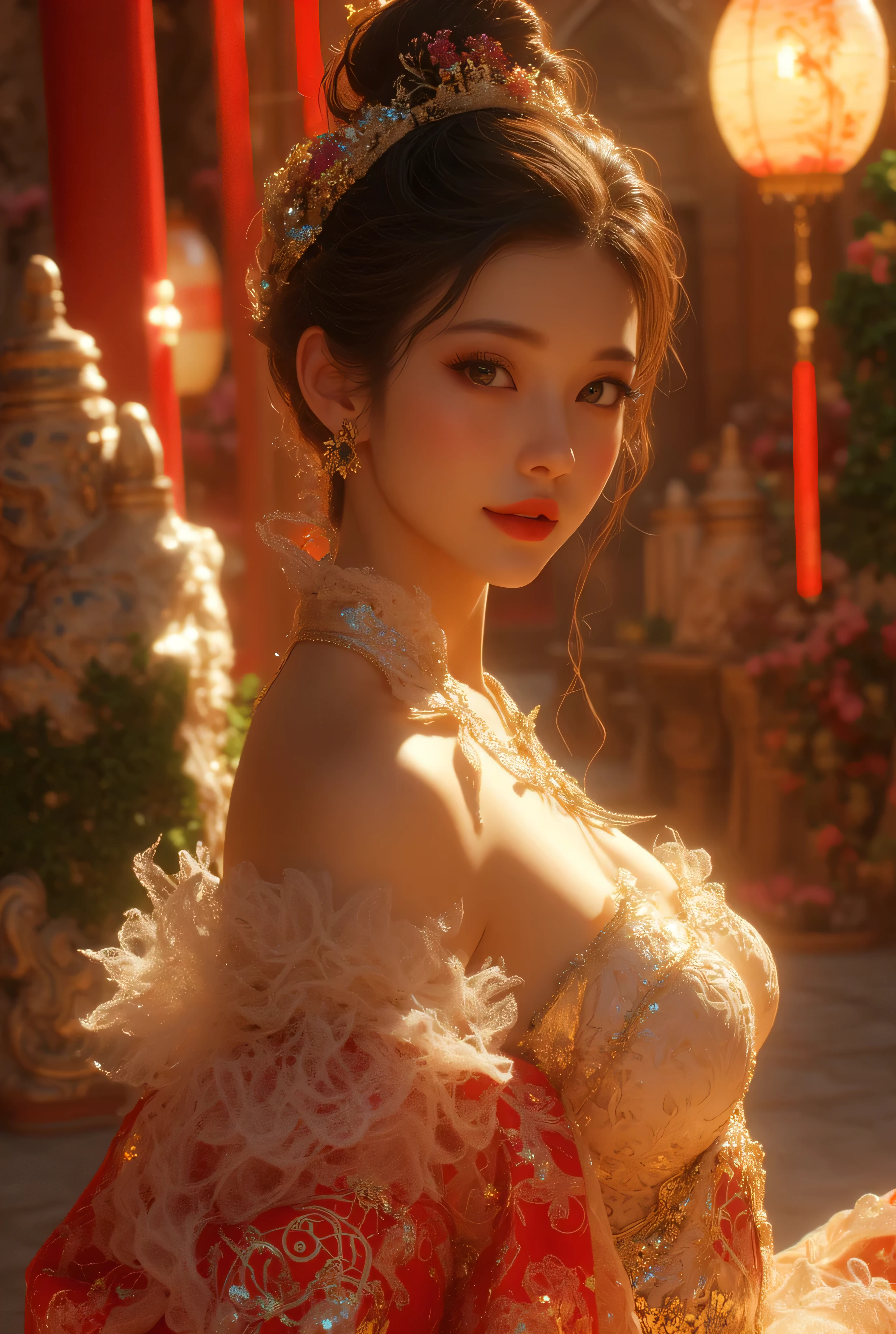 1girl, Pretty cute beautiful Chinese lady idol wear outfits and random beautiful dress, reflecting the cultural essence of the below random travel location and photo in Randomized Travel Theme:
She is gracefully dressed in an outfit inspired by a randomly selected world culture, blending traditional attire with artistic elegance. The setting immerses her in a vibrant and authentic environment, rich with intricate cultural details.
Possible Locations & Themes (Random Selection):
Japan – A stunning silk kimono with cherry blossoms, standing beneath glowing lanterns in Kyoto.
France – A romantic Parisian gown with lace, overlooking the Eiffel Tower at sunset.
Morocco – A luxurious kaftan with golden embroidery, surrounded by mosaic-lit courtyards.
Egypt – An ancient Egyptian-inspired dress with hieroglyphics, set against the Great Pyramids.
Italy – An elegant Venetian masquerade dress, near a moonlit canal with gondolas.
India – A richly embroidered saree with golden bangles, in a palace adorned with marigolds.
Mexico – A colorful folkloric dress with floral embroidery, in a festive Day of the Dead celebration.
Russia – A regal fur-lined coat with intricate patterns, in a snow-covered Red Square.
Brazil – A dazzling carnival outfit with feathers and sequins, dancing under Rio’s festival lights.
Greece – A flowing toga-inspired dress with laurel accents, among the ancient ruins of Athens.
Each location is uniquely detailed, featuring cultural symbols, iconic landmarks, and atmospheric lighting to enhance the immersion. The randomness brings a sense of adventure, making each depiction a surprise journey to a different part of the world!