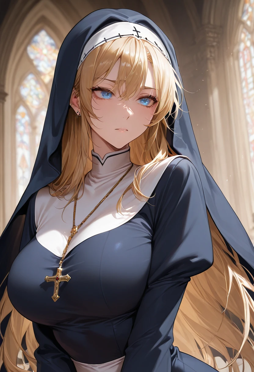 masterpiece,best quality, unreal engine, ultra res, extremely detailed,
1girl<lora:mugen_schlussel_v1:0.8>
mugenschlussel,
nun
church, prayer,
 <lora:hews style by goofy ai:0.4> <lora:cutesexyrobutts_v2:0.1>
 <lora:puuzaki-puuna-lora-v1:0.> <lora:anmnr01:0.2> 
 <lora:Round_Breasts_V7:0.0>ROUND BREASTS, medium BREASTS