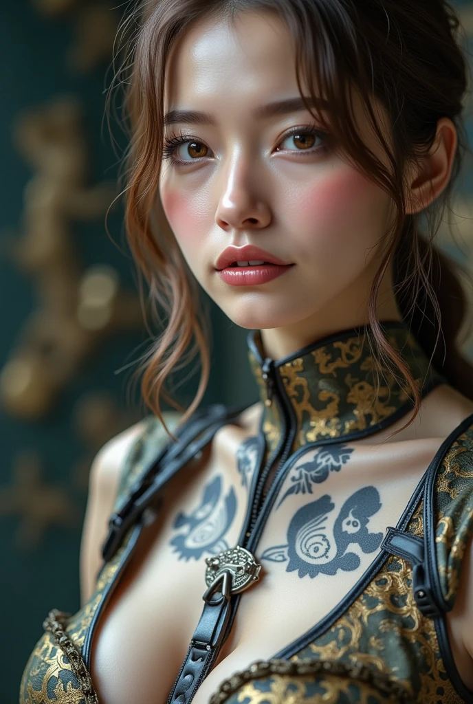 Oversized golden bow