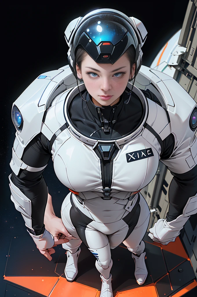 ((masterpiece, Highest quality)), 32K Wallpapers, Very detailed, posters, Vintage science fiction, 1960s,(((space thriller cinematic movie posters))), (Bauhaus), shape,Abstract, Midcentury Modern, movie posters, Vintage, A woman fused with a robot,アニメ,1970s,Halftone,Speech bubble,Milky Way,(superhero),((portfolio,close)),Cyborg of the Future,Combination of machine and woman,Space,Cyborg Lady,Big Breasts,Erect nipples,