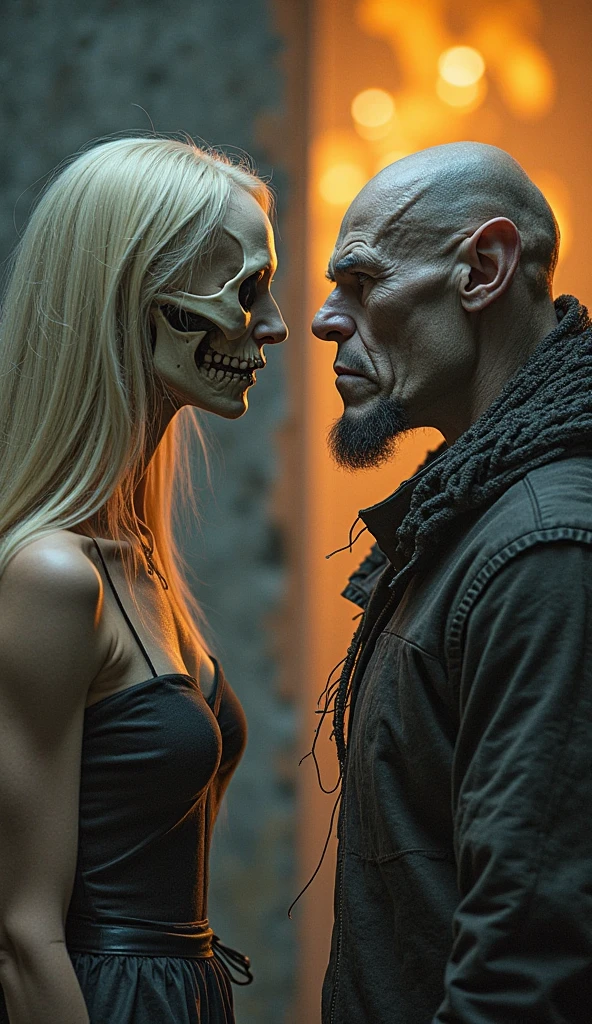 Album doom metal man and girl dark beautiful