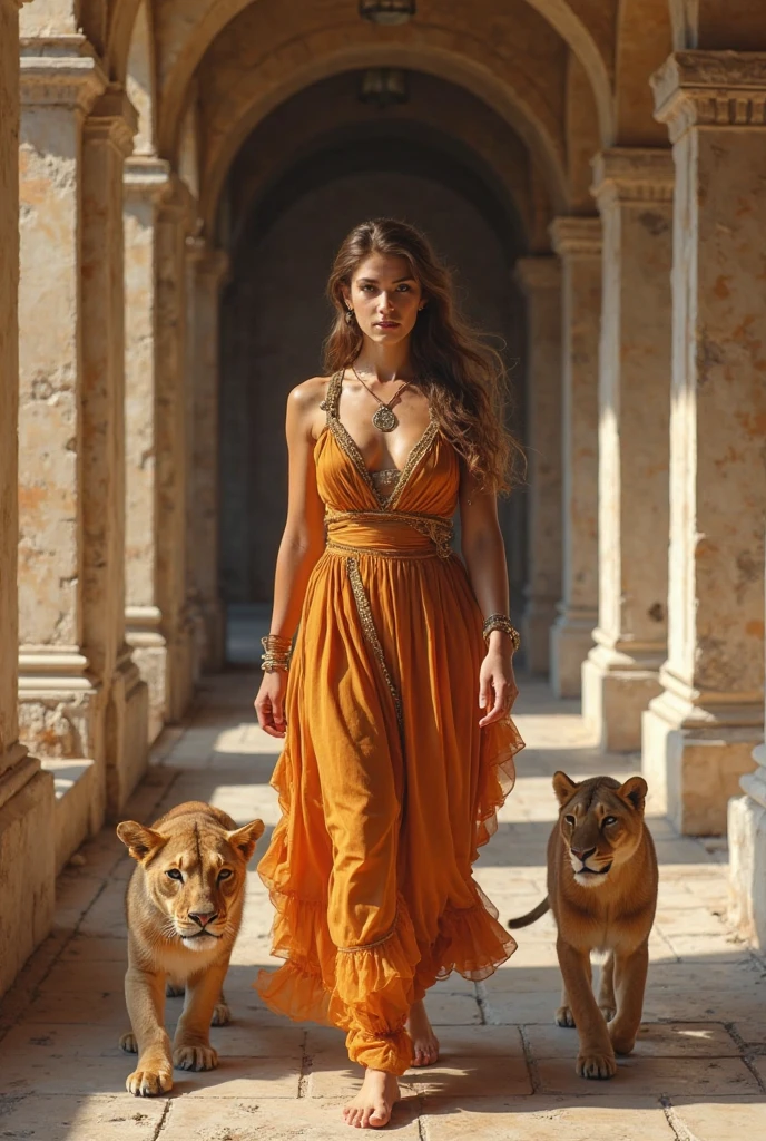 Beauty in an open-chested outfit,Big and round