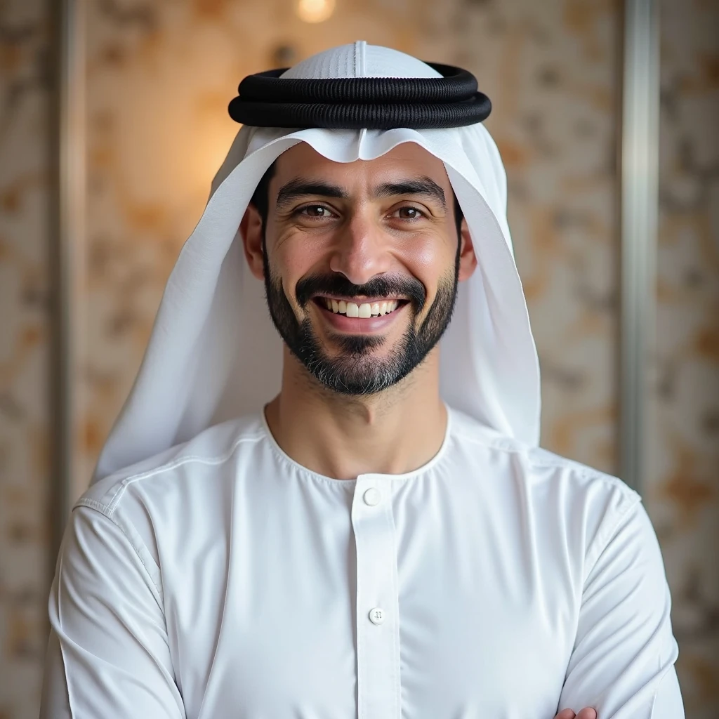 a passport image for dubai having name haris printed on it