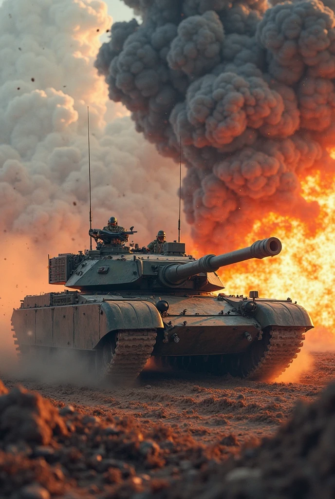 bf2042,
Best quality, masterpiece, ultra high res, (photorealistic:1.4), detailed skin, cinematic lighting, cinematic highly detailed, colorful,
modern Photograph, a group of soldiers in battlefield,
battlefield explosion everywhere,
jet fighters and heli copters flying in the sky,
two tanks on the ground,
In desert area ,
buildings on fire and one abandoned military armored vehicle in the background,