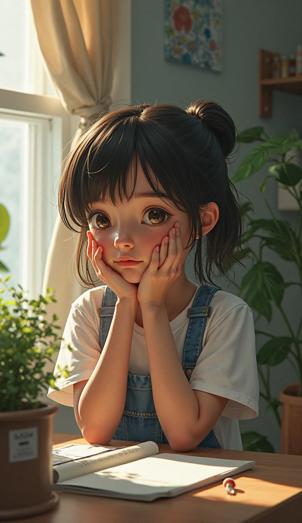 NSFW、​masterpiece、4K、awardwinning photo、ighly detailed、astonishing、fine detailed、Highly detailed junior high school girl、extremely detailed eye and face、dazzling eyes、Photo 4 Kodak Portra 400 camera F1。6 colorful lenses、ultra realistic textures、Dramatic lighting 、Crouching、Striped bread、short-cut、