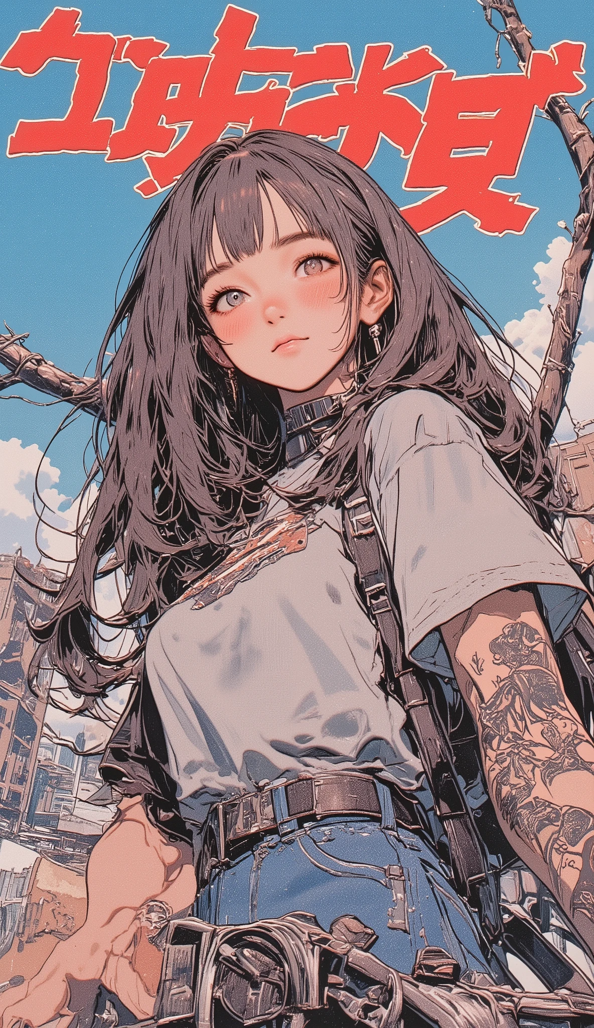 a close up of a magazine cover with a cartoon of a car, Inoue Naohisa , Pixiv, ukiyo-e, girl manga, shoujo manga, Automatic branching, girl, magazine illustration, anime cover , comic cover , japanese magazine covers, Eichiro Oda, 美 girl, magazine