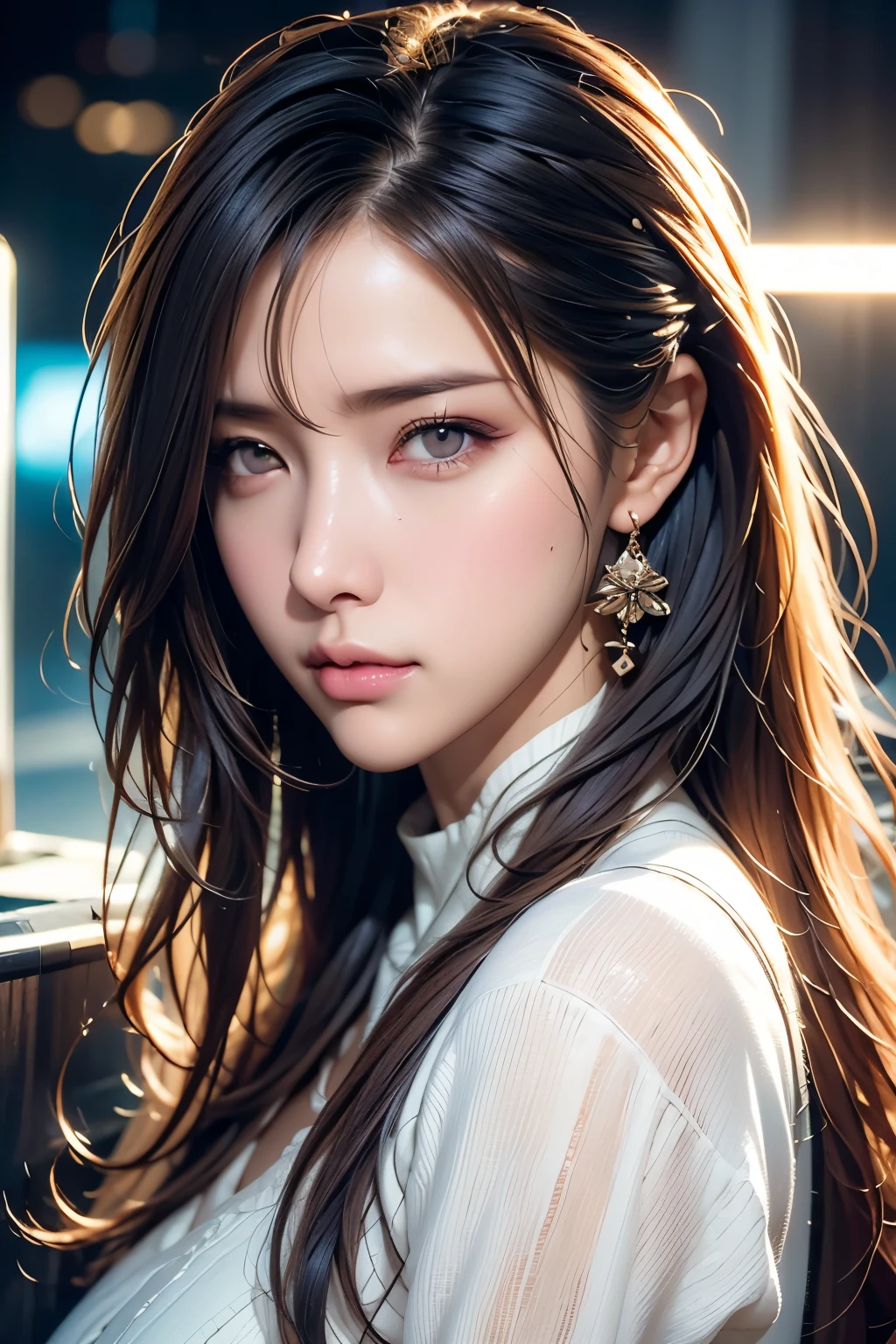 style, Close up portrait of a neuropunk face (((sks people))), smooth and soft skin , Big dreamy eyes, beautiful intricately colored hair , symmetrical , Anime Big Eyes, soft writing, detailed faces, Shinkai Seisaku , Stanley Artgham Lau, Wow, Lost Draw, concept art, plated scale {x} digital painting , camera