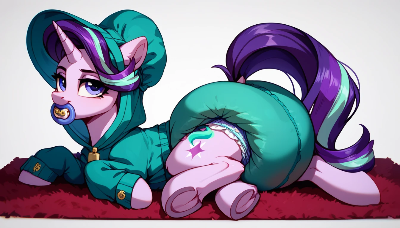 score_9, score_8_up, score_7_up, score_6_up, score_5_up, score_4_up, rating_explicit, source_pony,
solo, anthro, messy hair, (japanese  uniform:1.1), muted colors, my little pony,
starlight glimmer, skinny, long legs,
kneeling on carpet, living room, finger in anus, spreading pussy with hands, presenting pussy, seductive, looking back at viewer, Big breasts