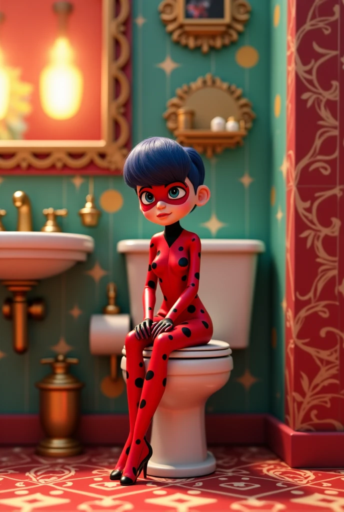 1 girl,eldmeisterOG, ((masterpiece, sidelighting, beautiful eyes: 1.2), ultra-detailed, ultra high res, professional lighting, high quality makeup, beautiful detailed eyes), (best-quality:0.8), perfect anime illustration, beautiful, full body, <lora:marinette-10:0.6>, <lora:ladybug:0.5>, ladybug outfit, ladybug costume, red and black mask, playing the piano, a girl playing the piano, baroque style,red dress, old baroque clothes, (clasical white wig:1.7), (frizzy hair:1.5) , (curly hair:1.5),Marinette as johann sebastian bach