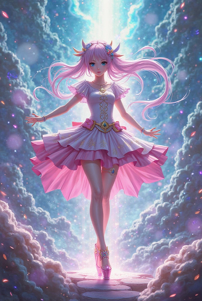 Magical Girl Madoka Madoka God Form Magic Wand Magic Enchantment Magic Attack