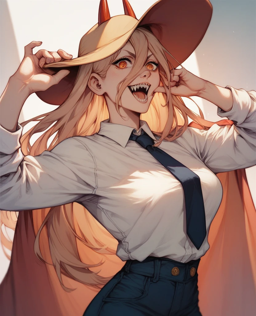 Power | Chainsaw Man| a witch in a real witch's outfit, full body