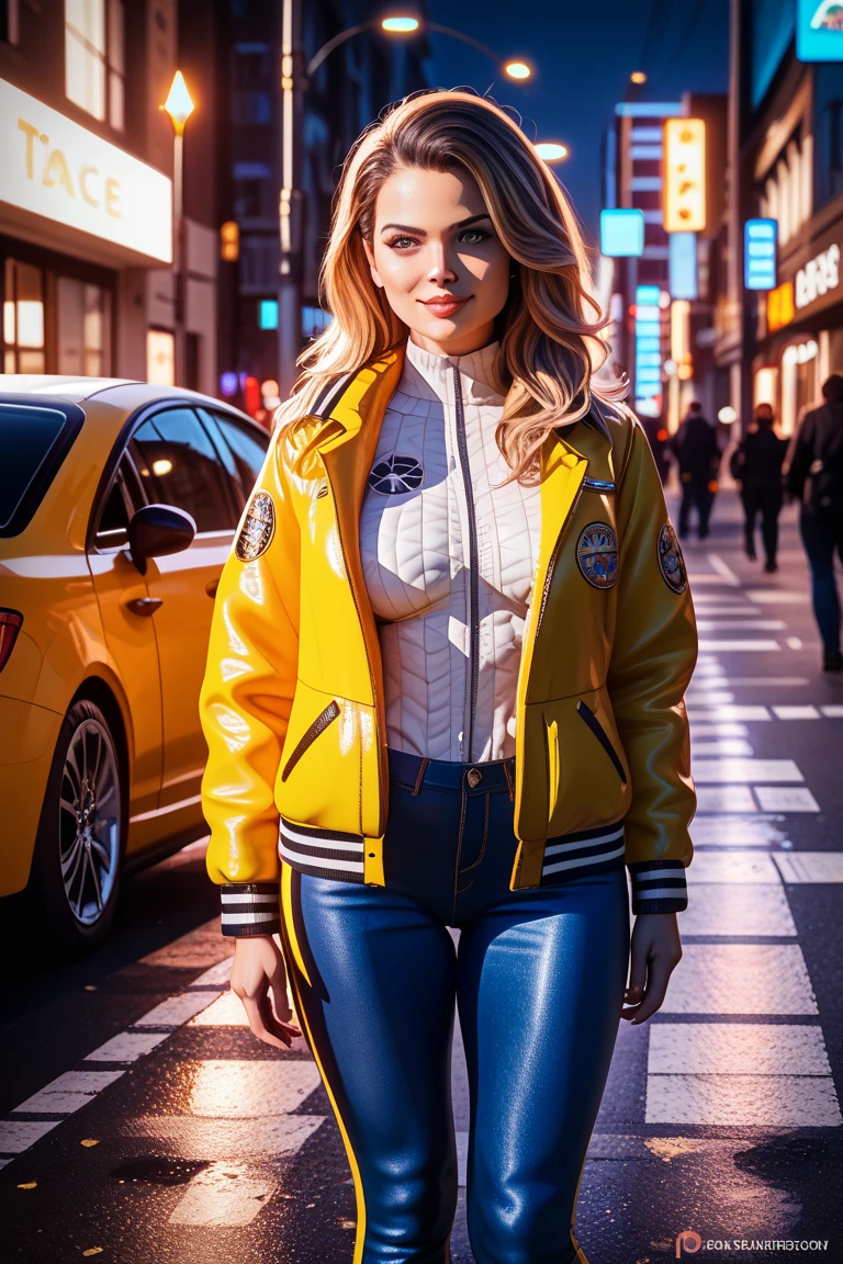 Perrie Edwards wearing sexy lightning bolt print clothes and smiling