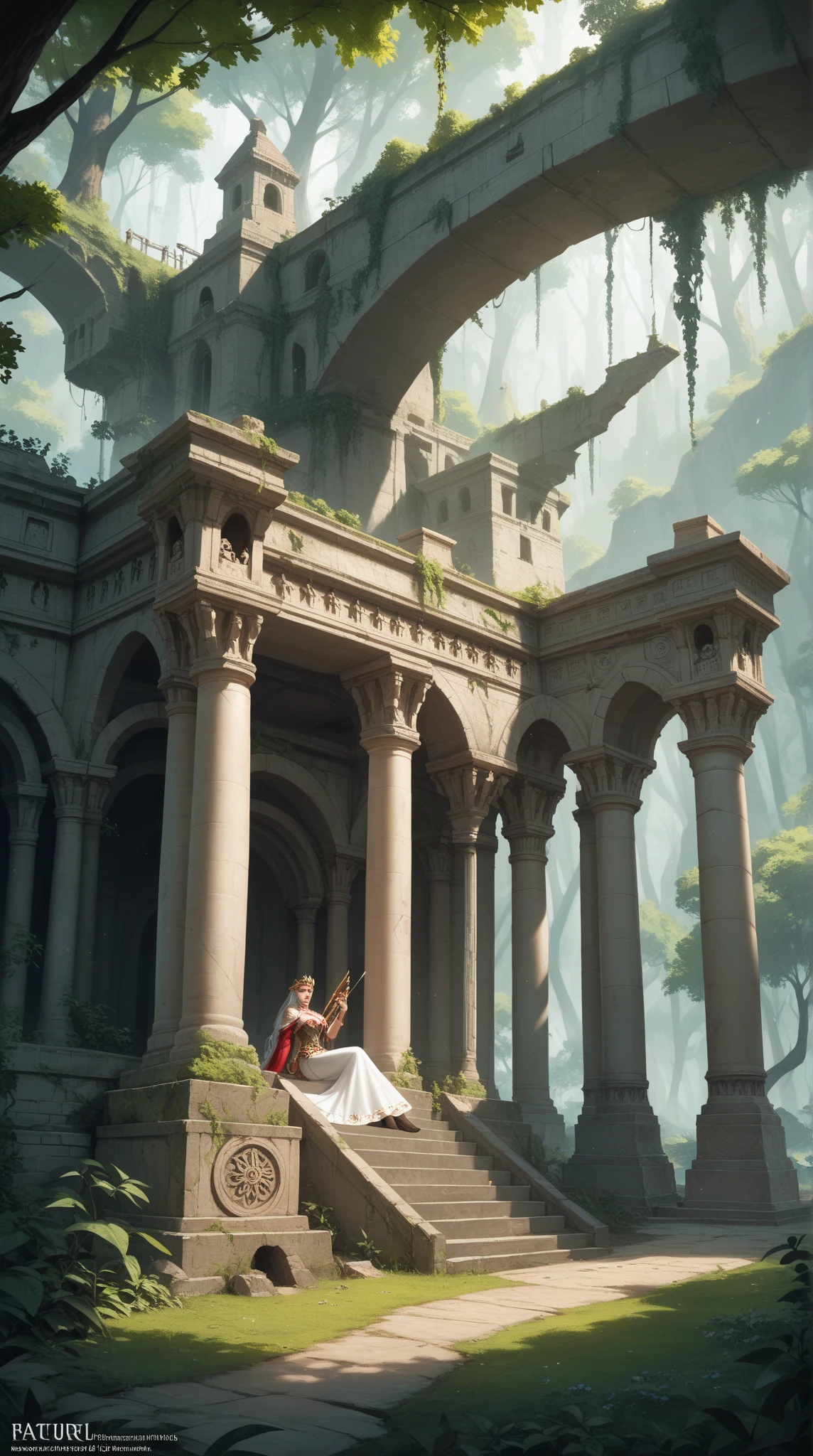 anime aestetics, anime scenery, huge cave, ancient monument standing in the center, statue of the goddes of fertility, old statue, covered in moss, curvy figure, cave vovered with different kinds of krystals, saphires, amethists, rubies, dim light, shiny crustals, mystic atmosphere, beautiful shine, a lot of colours, dnd, heroic fantasy, from above, wide shot, perspective, atmospheric perspective, 4K, 8k, highres, best quality, super detail, award winning, masterpiece