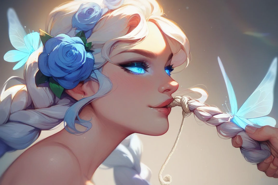 (8k, 4K, Highest quality, High resolution: 1.2), (Master Stick, Realistic, Photorealistic: 1.4), 1 girl, alone, Beautiful Face, eyelash, nose, Glossy Lips, (Beautiful Eyes, Viewer, Fair skin, White skin: 1.5), Beautiful skin, Upper Body,, big, big, (nude: 1.5),, Open-air bath,, Ridiculously long hair, Blonde, Pink Hair, bangs, hair ornaments, bow, Both sides up,, young, Navy blue school swimsuit、Big Tits、Big Tits、Big Tits首、