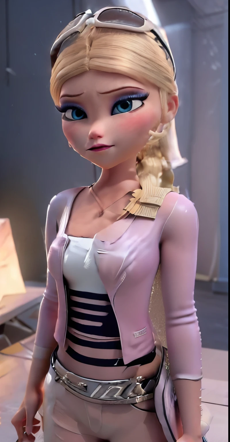 Elsa,chubby face,invent,face detail,blush,purple eye shadow, rose in hair,arise from,simple background, looking to the side,half shirt, White dress, No blouse, without bra, visible peak on chest, (big ) (big breasts) (Fully exposed chest) ( naked and visible nipple) (big ) (big breasts) (Fully exposed chest) ( naked and visible nipple) big ) (big breasts) (Fully exposed chest) ( naked and visible nipple