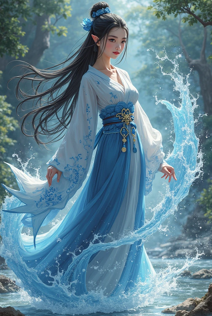 (masterpiece, award winning, best quality:1.3), (flat color:1.3),(colorful:1.3),looking at viewer,1girl,((solo)),floating in colorful water,(2D:1.3), perfect lighting, perfect shading, (realistic:1.2), (mature adult:1.27), (dynamic pose), detailed, intricate, beautiful, gorgeous stunning, cinematic, epic,