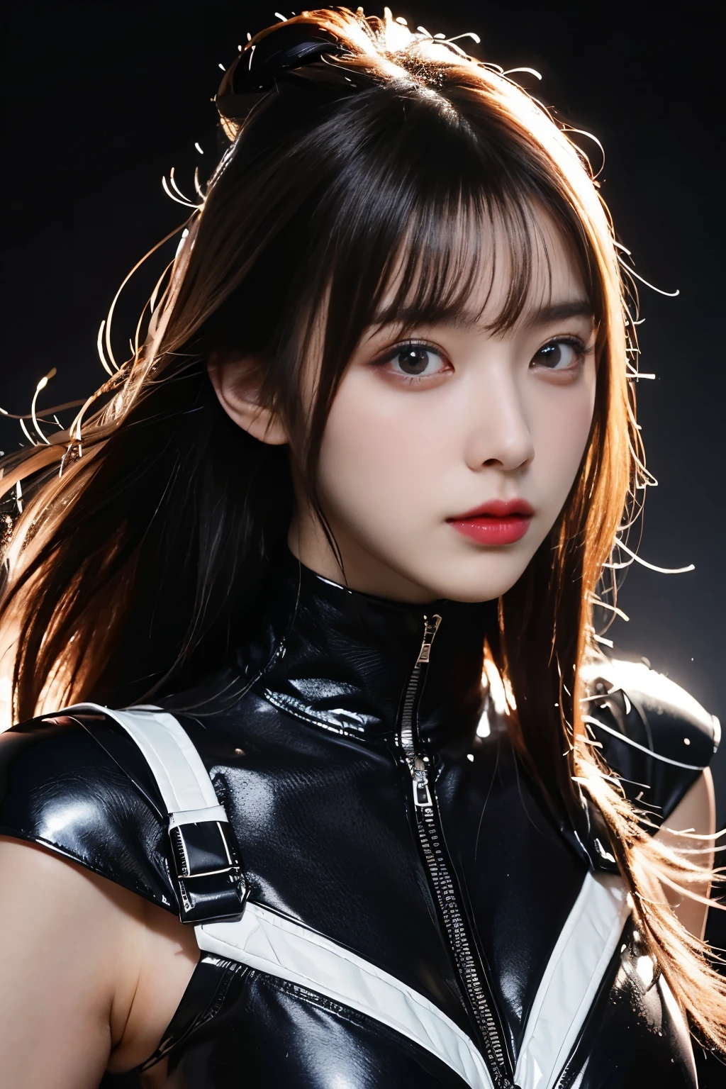 (from above:1.3),(from side:0.8), ((Face)), (Close-Up:0.9),8K, 4k, highest quality, (High resolution: 1.2), (masterful, realistic, Photoreal: 1.4), a 18yo girl、beautiful face, She is smiling、(masterpiece, highest quality), Beautiful woman, wizard bikini armor, gloves, thigh high boots, wavy hair, asymmetrical bangs, perfect face, beautiful face, attractive, big and gorgeous eyes, Severe, perfect slim fit body, mysterious forest, excellent lighting, bright colors,narrow waist,(with sparkling eyes and a contagious smile), pose muy sexy",her thin pubic hair, looking at viewer,
