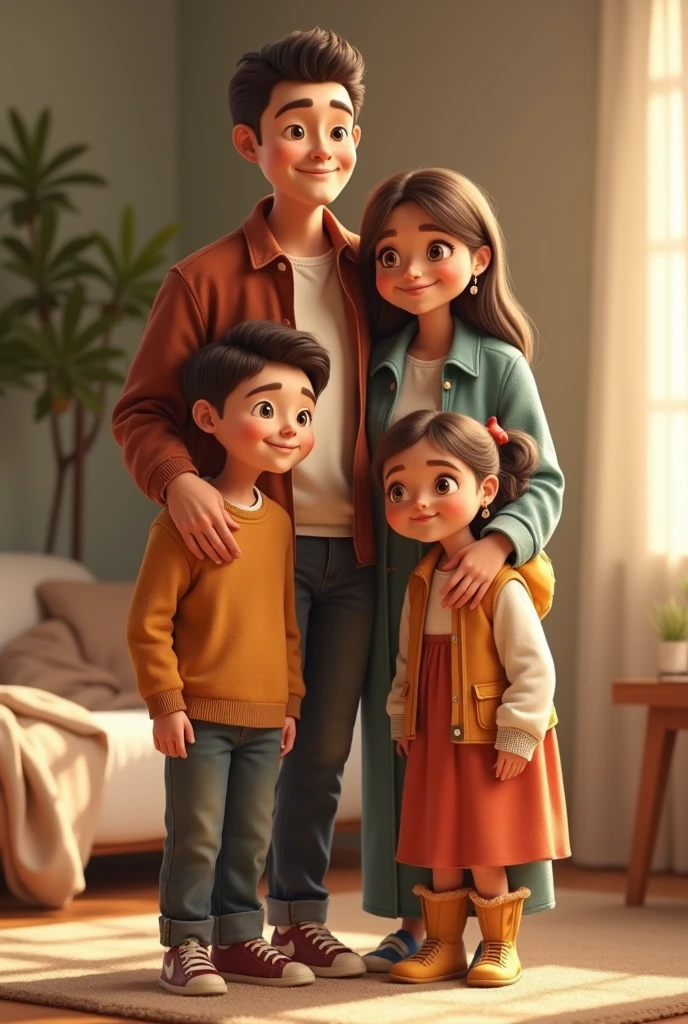 Create a picture of me and my parents