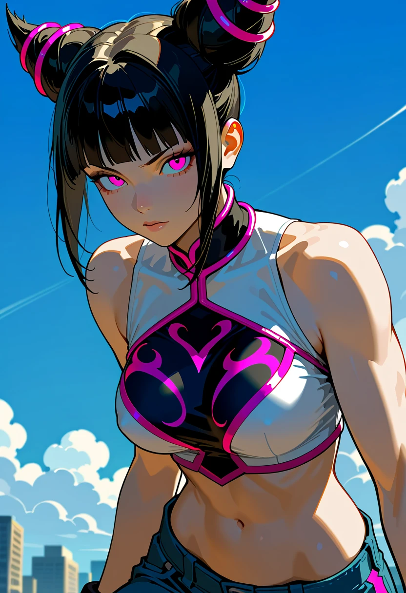 juri han of strrt figter, pregnant,