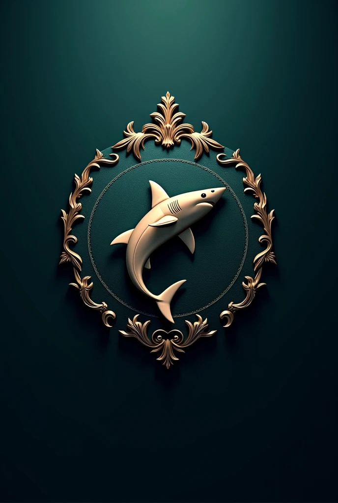 Luxurious shark logo
