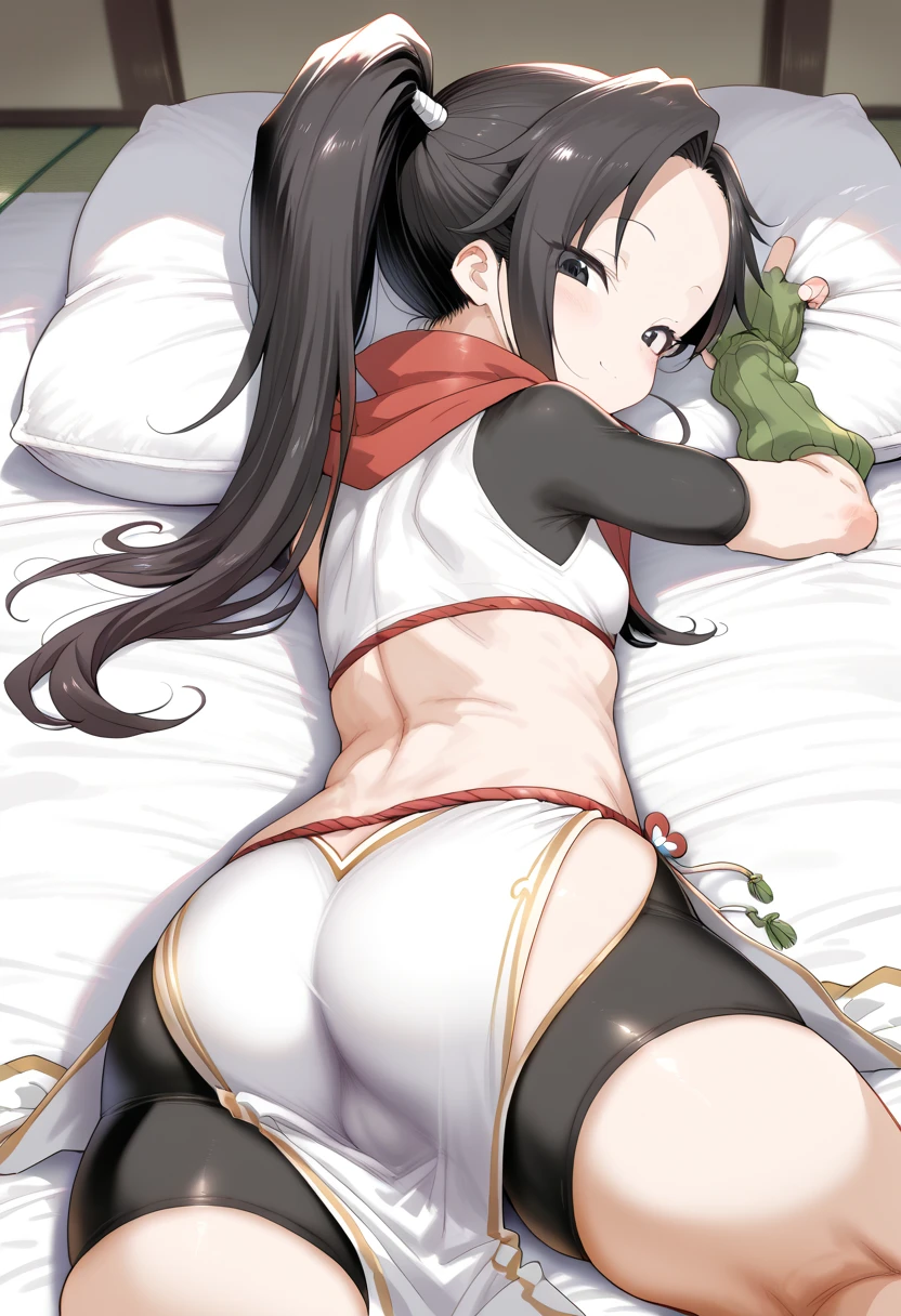 score_9, score_8_up, score_7_up, score_6_up, score_5_up, score_4_up, source_anime, 1 woman, yinlin_(wuthering_waves), large breasts, ass, hetero, penis, pussy, solo focus, looking back, sex, vaginal, anus, bent over, sex from behind, doggystyle, ass grab, ass up, full face blush, ahegao, room