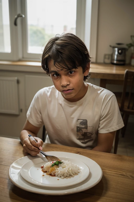 There's a boy sitting at a table with a red glass, David9 5, my son! jaws biting, riyahd cassiem, boy, taken in early 2020, avatar image, boy has short black hair, boy, profile picture 1024px, reyyan, boy with neutral face, alejandro