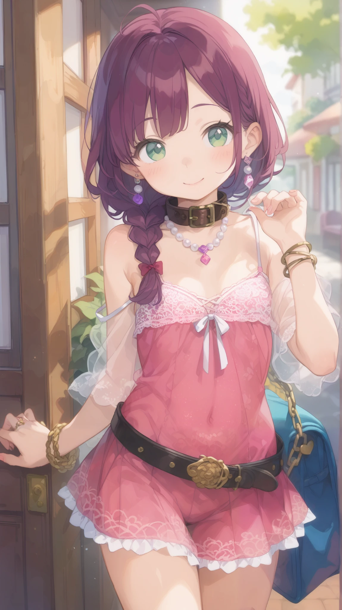 TOP QUALITY、high definition、 super realistic 、 RAW photos 、Film Grain、detailed background、 beautiful face、 Love hotel bed 、cute10代の美少女、realistic、 perfect body line、open crotch、braided ponytail、cute髪型、Calm Atmosphere、 happy expression in a high room、smile、Laughter、 sexual expression、 upper body、 tea time at the cafe 、 choose white or pastel colors for a lace top and flared skirt ...、Sandals or heels、If your lace top is see-through, You can also wear it with a camisole underneath for an elegant look.、 choose a soft-colored lace blouse 、 if your lace top shows through .、Adding lace to the sleeves and collar of the blouse makes it even more cute.、Choose a colorful lace camisole、Add elegance with a midi skirt、cute、Simple and elegant pearl earrings、delicate chain necklace、 A watch that gives an elegant and sophisticated impression 、It's best to choose a design that suits your taste and style....、 leather belt , Metal Belt、
A simple bracelet that looks great on your wrist、Thin chain and simple design、Thin ring on fingertip、Pay attention to proper balance and layering、cute