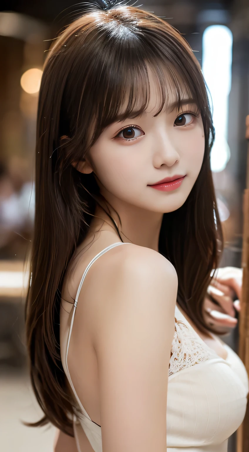 Girls Seducing Guys、top quality made of straw、8K images、 cute face、Sexy face